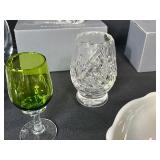 Collection of Waterford and Orrefors Crystal Vases, Candle Holders, and Decorative Glassware