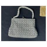 Set of Vintage Evening Bags and Clutch Purses Metallic Gold and Silver