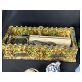 Mixed Lot of Vintage Pottery Kitchenware and Figurines - inc pc of signed pottery