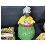 Mixed Lot of Vintage Pottery Kitchenware and Figurines - inc pc of signed pottery