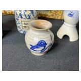 Mixed Lot of Vintage Pottery Kitchenware and Figurines - inc pc of signed pottery