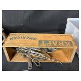 Vintage Kitchen and Utensil Lot with Ice Cream Maker, Copper Teapot, and Collectibles