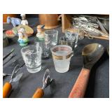 Vintage Kitchen and Utensil Lot with Ice Cream Maker, Copper Teapot, and Collectibles