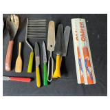 Vintage Kitchen and Utensil Lot with Ice Cream Maker, Copper Teapot, and Collectibles