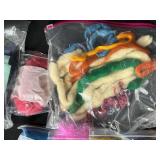 Large Assortment of Wool Roving, Felting Supplies, Cutters, and Buttons