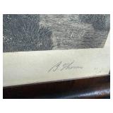 Framed Landscape Artwork Lot: Lillemark Signed Oil Painting & 2 B.Thomas Etchings