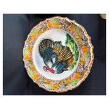 Vintage Hand Painted China Lot with Plates, Pitcher, Mugs, and Green Glass Jar - inc Nippon