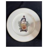 Collection of Decorative Stands, Glass Compotes, Red Top Hat and Crock Pot