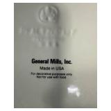 Collection of Decorative Stands, Glass Compotes, Red Top Hat and Crock Pot