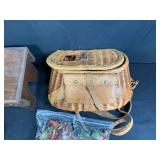 Native American Art and Vintage Collectibles Lot: Sand Art, Kachina Dolls, Ashtray, Old View-Master Reels, Stereoscope