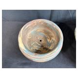 Native American-Inspired Decor Collection with Pottery, Basket, Gourd, and Brass Plate