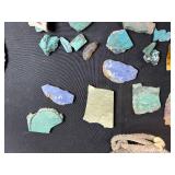 Native American-Inspired Decor Collection with Pottery, Basket, Gourd, and Brass Plate