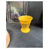 Vintage Pottery and Glassware Collection with Utensils and Decor