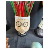 Collection of Vintage Sewing Items and Decorative Accessories