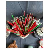 Collection of Vintage Sewing Items and Decorative Accessories