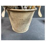 Vintage Ice Cream Collectibles Lot with Scoops, Tubs, and Plates