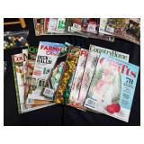 Mixed Estate Lot: Vintage Press, Hand-Painted Stool, Marbles, Collectible Magazines & Decorative Items