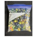 Lot of 2 Bags Assorted Vintage Glass Marbles