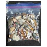 Collection of Tumbled and Polished Stones, Gemstones, and Mineral Specimens in Bags