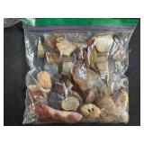 Collection of Tumbled and Polished Stones, Gemstones, and Mineral Specimens in Bags