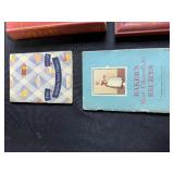 Vintage Dairy Bottles, Framed Needlework, and Old Cookbooks Collection