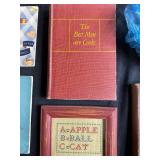 Vintage Dairy Bottles, Framed Needlework, and Old Cookbooks Collection