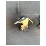 Set of 3 Cast Iron Penguin Figurines