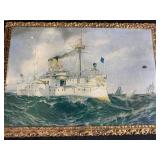 Eclectic Vintage and Collectible Decor Lot Including Cat Figurines, Game, and Artwork