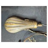 Collection of Antique Powder Horns and Brass Powder Flask