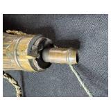 Collection of Antique Powder Horns and Brass Powder Flask