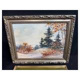 Vintage Decor Collection with Framed Art, Globes, and Americana Flags