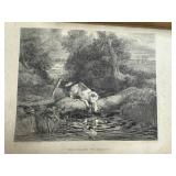 Vintage Decor Collection with Framed Art, Globes, and Americana Flags