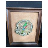 Vintage Decor Collection with Framed Art, Globes, and Americana Flags