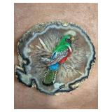 Vintage Decor Collection with Framed Art, Globes, and Americana Flags