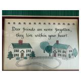 Vintage Decor Collection with Framed Art, Globes, and Americana Flags