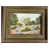 Vintage Decor Collection with Framed Art, Globes, and Americana Flags