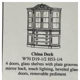 Broyhill Ornate China Cabinet with Glass Doors and Drawers