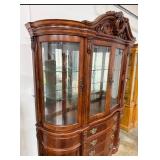 Broyhill Ornate China Cabinet with Glass Doors and Drawers