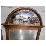 Wood Framed Arch Top Wall Mirror, 50 x 31 Inches