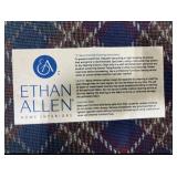 Ethan Allen 3-Seat Plaid Upholstered SLEEPER Sofa with Pillows - CLEAN!