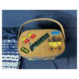 Collection of 3 Handbags: Woven Shoulder Bag, Jamaica Pouch, and Vintage Funspree Basket Purse