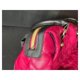 Collection of 3 Designer Handbags Including Betsey Johnson, Louis Vuitton (no tags or lining), and Crocodile Pattern Purse