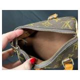 Collection of 3 Designer Handbags Including Betsey Johnson, Louis Vuitton (no tags or lining), and Crocodile Pattern Purse