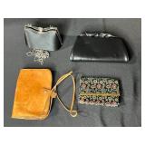 Vintage Purse and Clutch Collection - Set of 4 Assorted Bags