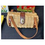 Collection of 4 Vintage Handbags and Decorative Boxes Including Mickey Mouse Case