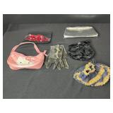 Vintage Purse and Accessories Collection with Hello Kitty Bag