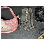 Vintage Purse and Accessories Collection with Hello Kitty Bag