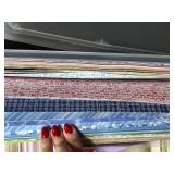 Large Collection of Assorted Stationery Paper and Envelopes in Storage Box