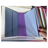 Large Collection of Assorted Stationery Paper and Envelopes in Storage Box