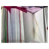 Large Collection of Assorted Stationery Paper and Envelopes in Storage Box